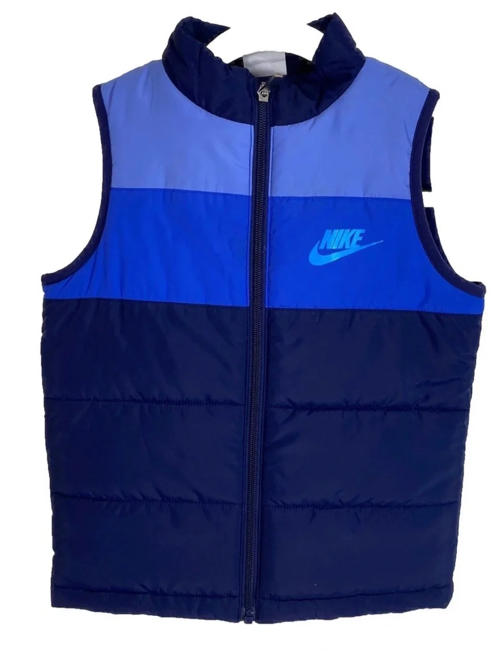 Nike Boys Blue Puffer Vest Sleeveless Jacket Outerwear 18 Months